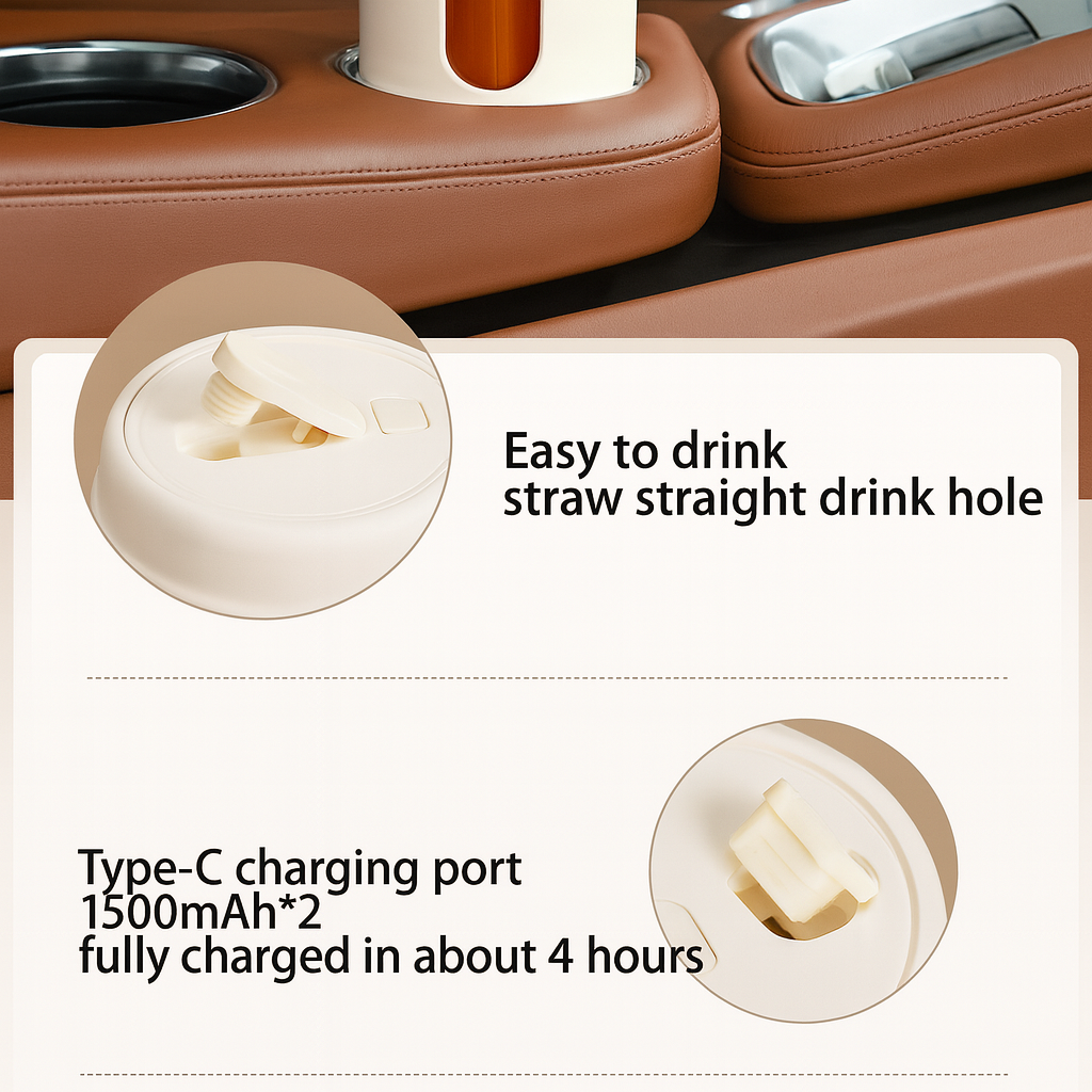 Ceool Portable Blender being used to make smoothies – portable mini juicer cup for travel.